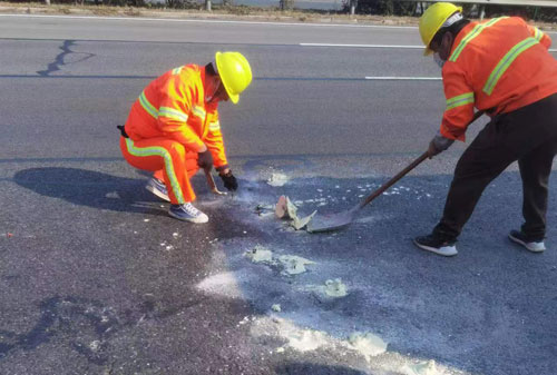 北碚公路下沉注浆加固